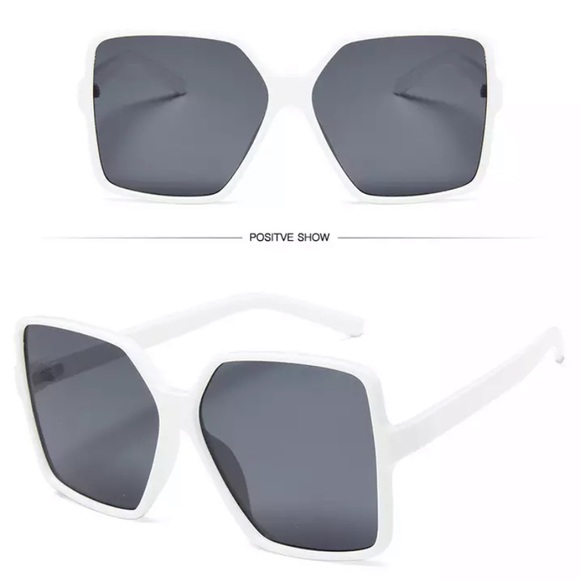 🆕 Oversized Square Thin Frame Sunglasses - Picture 4 of 4